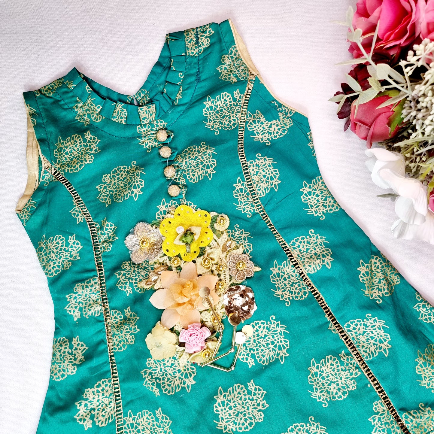 Baby Girl Embroidered Lawn Dress || Pakistani/ Indian and Asian Wedding, Party and Occasion Clothing || Kids Ethnic/ Formal Wear