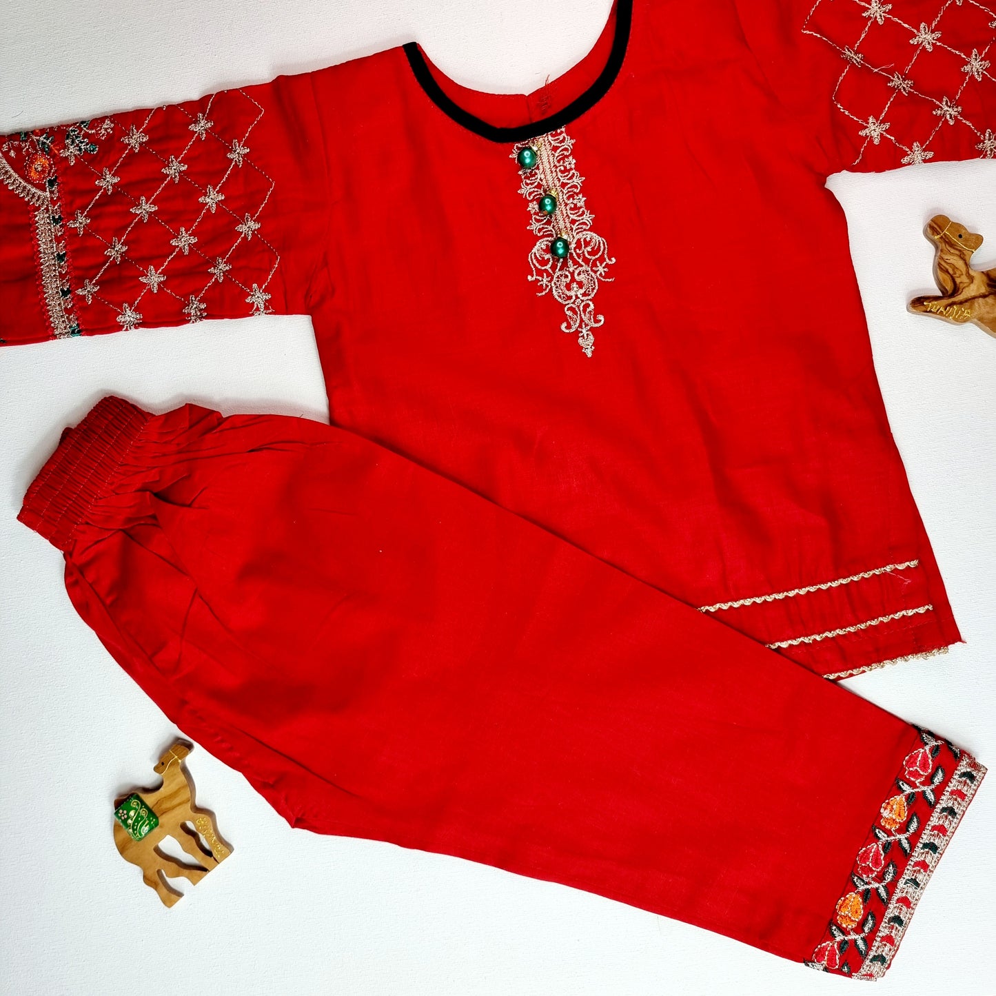 Baby Girl Embroidered Trouser Shirt || Pakistani/ Indian Wedding/ Party & Occasion Wear Dress || Girl Kids Ethnic Wear