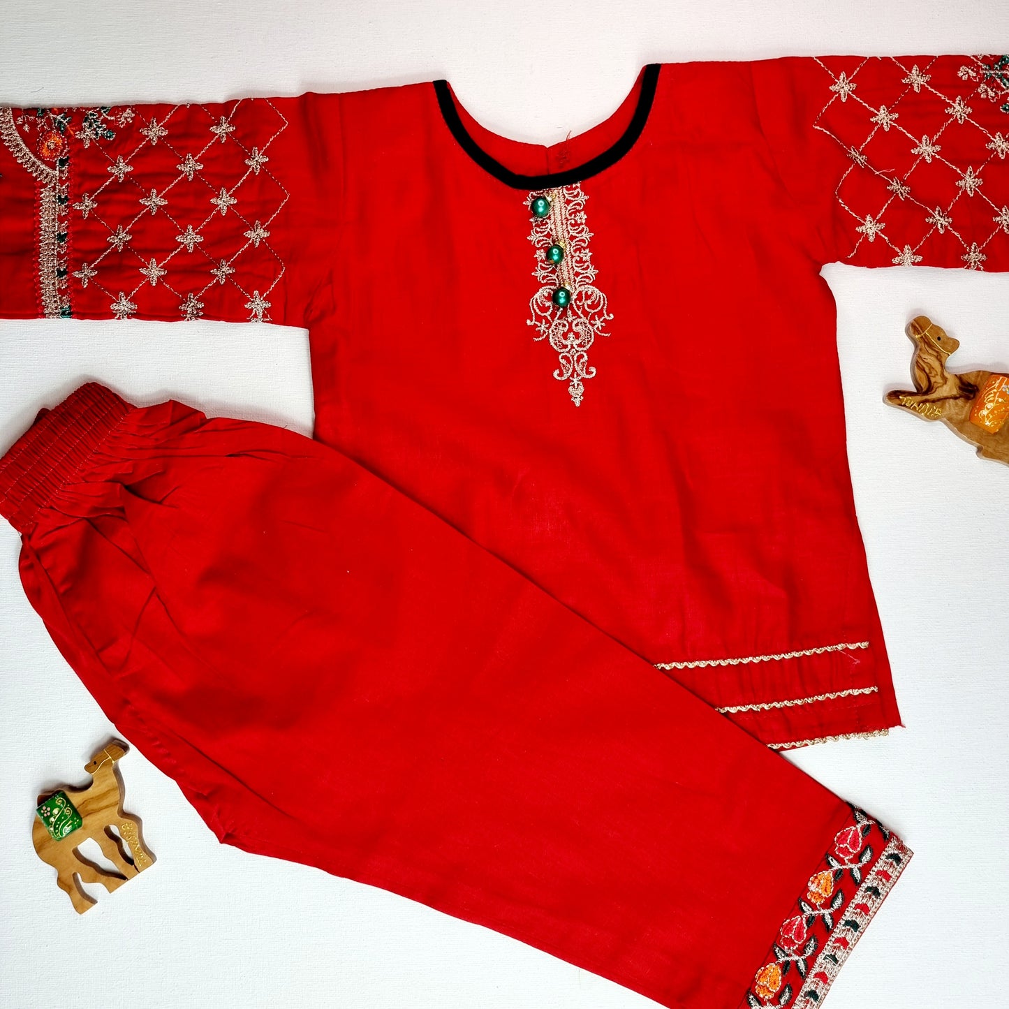 Baby Girl Embroidered Trouser Shirt || Pakistani/ Indian Wedding/ Party & Occasion Wear Dress || Girl Kids Ethnic Wear