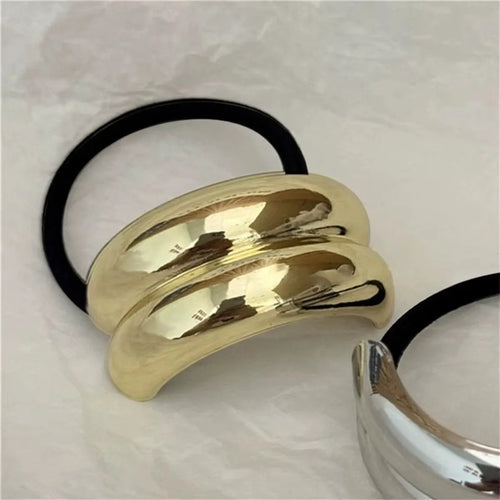 Hot Sale Fashion Metal Irregular Double-Layer Hair Bands Rope Women