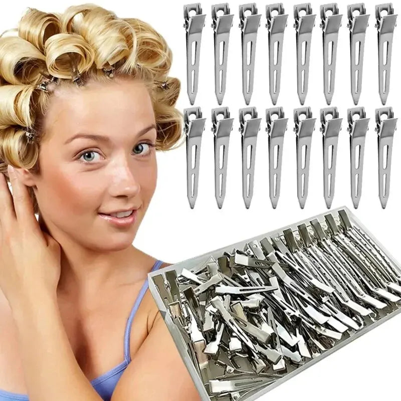 20/50Pcs Professional Ladies Salon Fixed Hair Pin 4.5cm Curl Metal