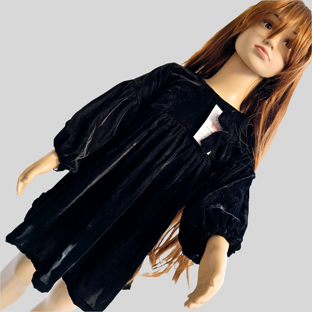 Black Velvet Baby Girl Frock