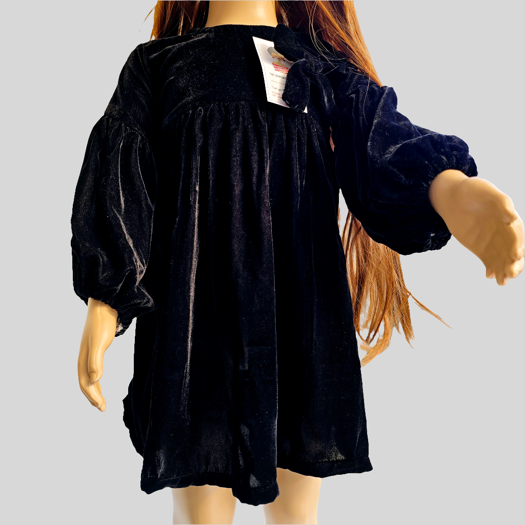 Black Velvet Baby Girl Frock