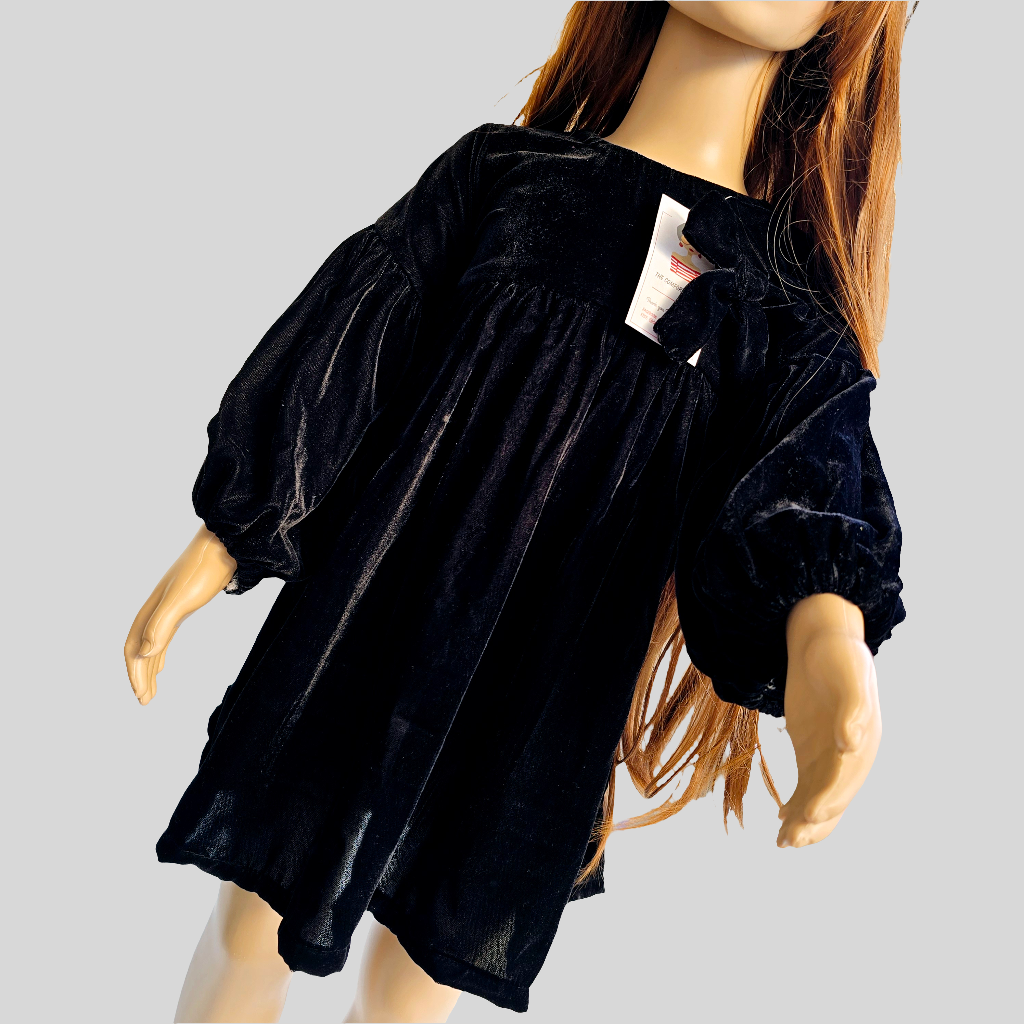 Black Velvet Baby Girl Frock