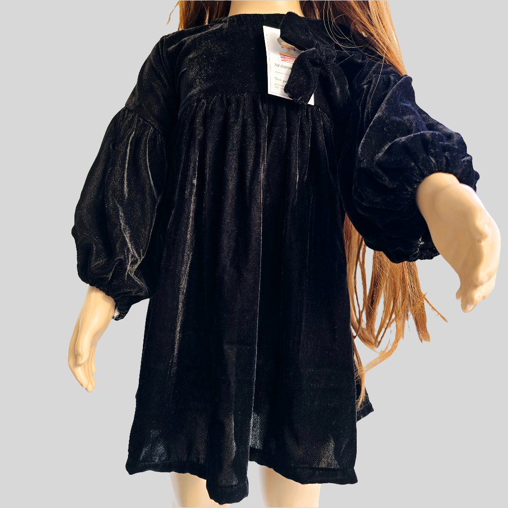 Black Velvet Baby Girl Frock