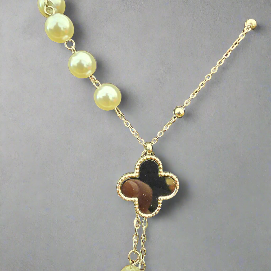 925 Sterling Silver Trendy Flower Necklace