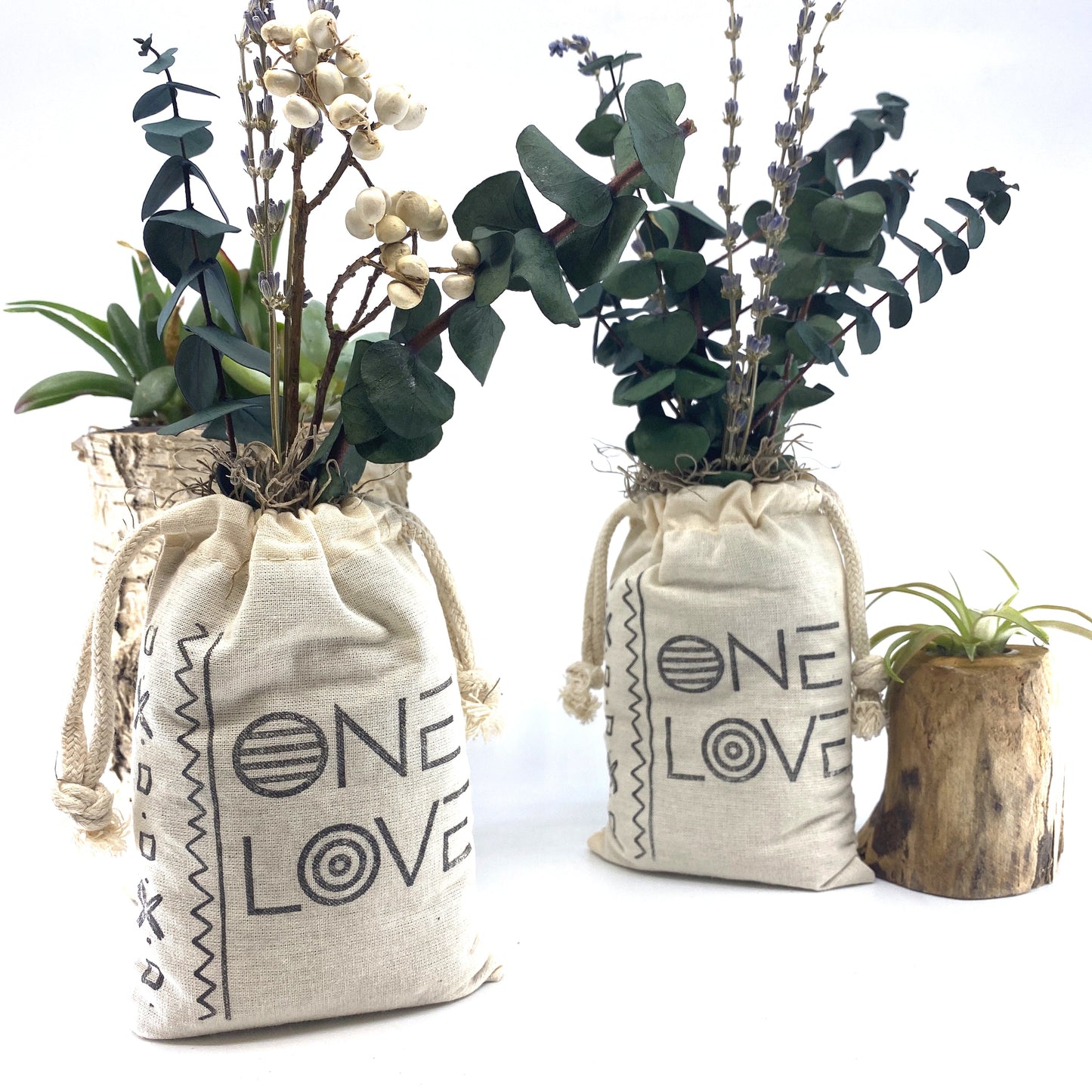 Sack of Flowers, One Love, Organic, Dried Flower Bouquet